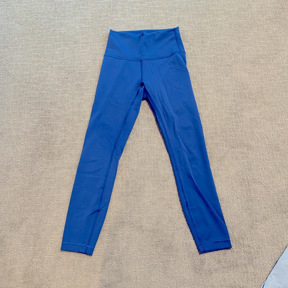 Lululemon Wunder Under Blue leggings sz 4